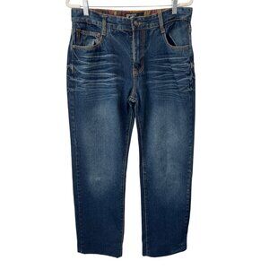 Baileys PT Black Jeans Size 34x34 Straight Denim Mid Rise Blue Dark Wash Classic